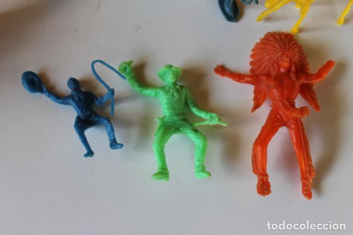 Figuras de goma y PVC: LOTE VAQUEROS, INDIOS Y CABALLOS, COMANSI JECSAN - Foto 7