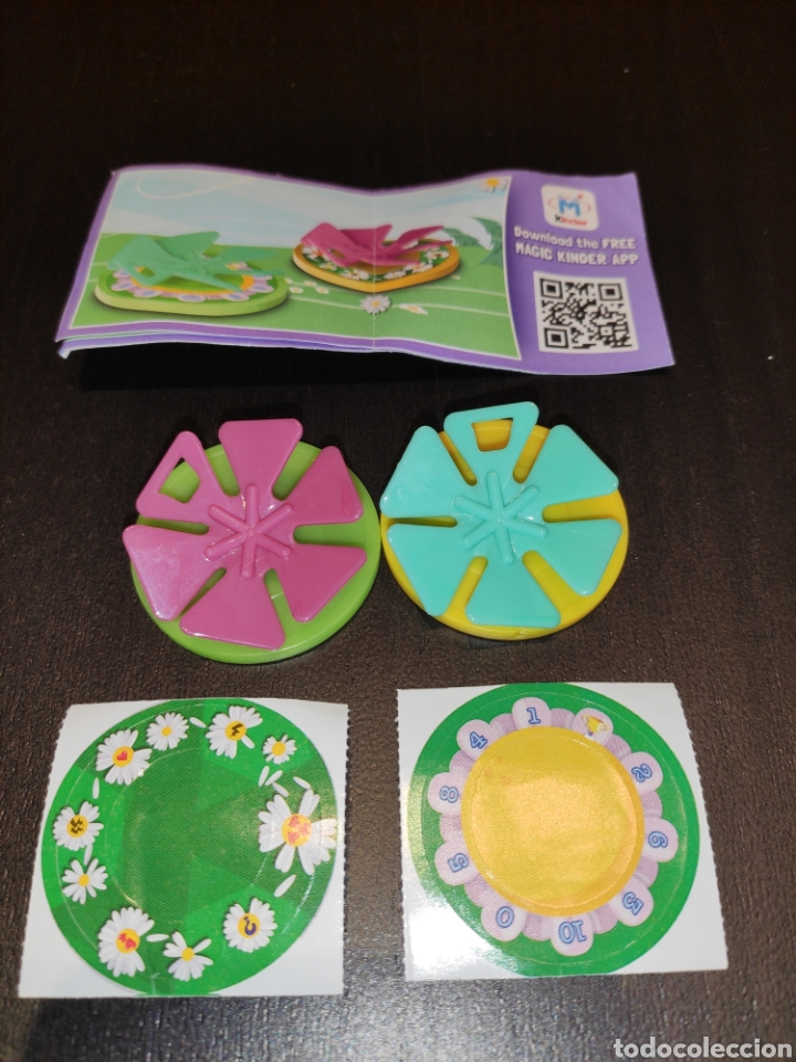 Kinder Figures: kINDER FERRERO 190 joy mini ruleta completa 2 fig + 2 bpz - dif&iacute;cil y raro - Israel india 2015