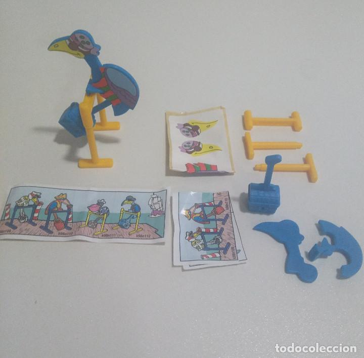 Kinder Figures: kinder pajaro pirata cofre tesoro montable bpz papel pirate ave