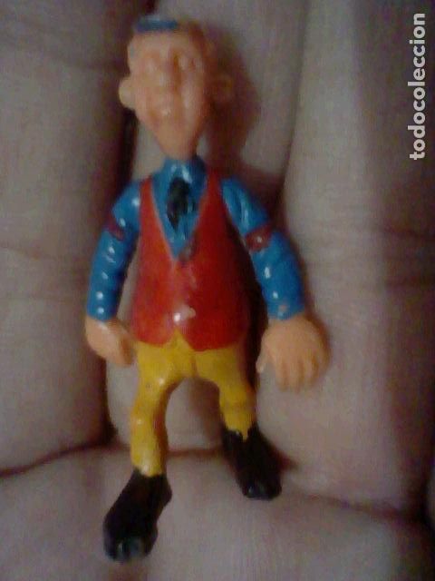 Figuras de Goma y PVC: EXIN WEST FIGURA PVC PLASTICO ORIGINAL VINTAGE BANQUERO PINTADO A MANO 4,5 CMS ALTO