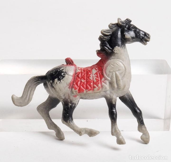 Figuras de goma y PVC: Caballo indio de Comansi. A&ntilde;os 70 - Foto 1