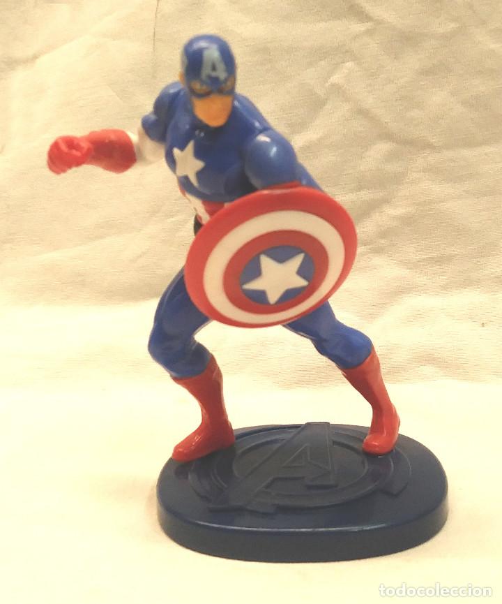Figuras de goma y PVC: Capitan America de Marvel. Med. 9 cm - Foto 1