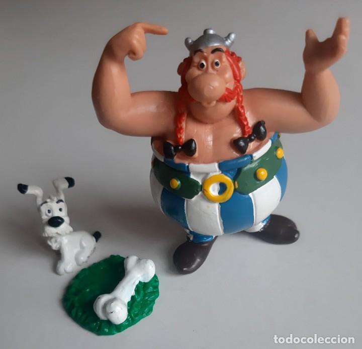 Figuras de goma y PVC: DOS FIGURAS : OBELIX - IDEAFIX - Foto 1