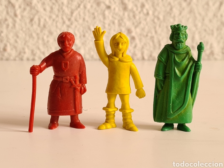 Figure di Gomma e PVC: 3 Figuras pvc goma Ruy El Peque&ntilde;o Cid promoci&oacute;n Danone - BRB Madrid