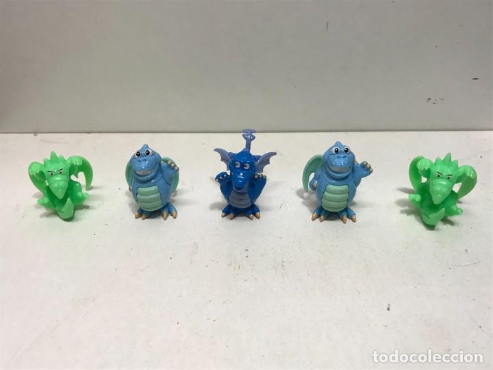 Figuras de goma Kinder: 5 FIGURAS DRAGONES KINDER - Foto 1