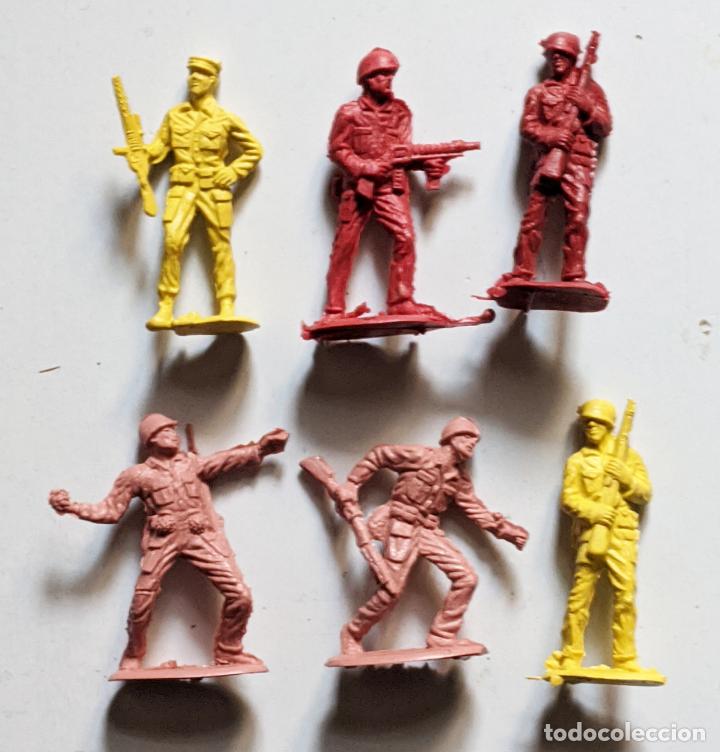 6 soldados plastico plástico- años 60-70 vell i - Compra venta en