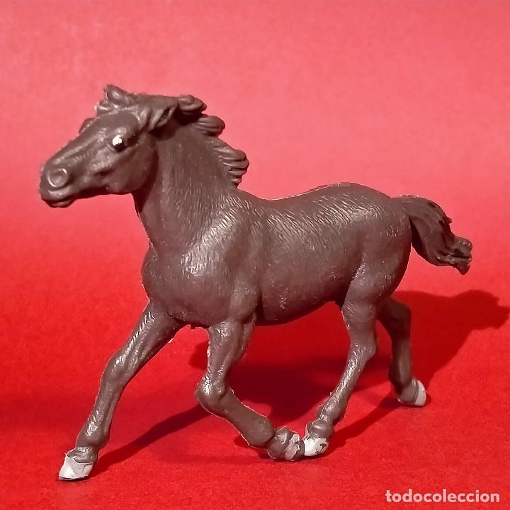 Figure di Gomma e PVC: Caballo B figura vintage a&ntilde;os 70 - 80 marca Veb Plaho de Alemania Oriental RDA animales