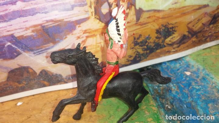 Figuras de goma y PVC: Indio y caballo de comansi - Foto 3