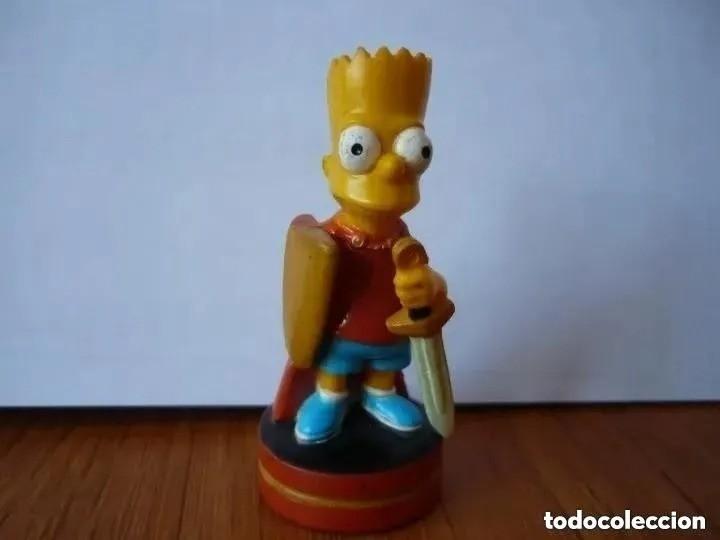Figuras de goma y PVC: FIGURA AJEDREZ BART SIMPSON 2001 - Foto 1