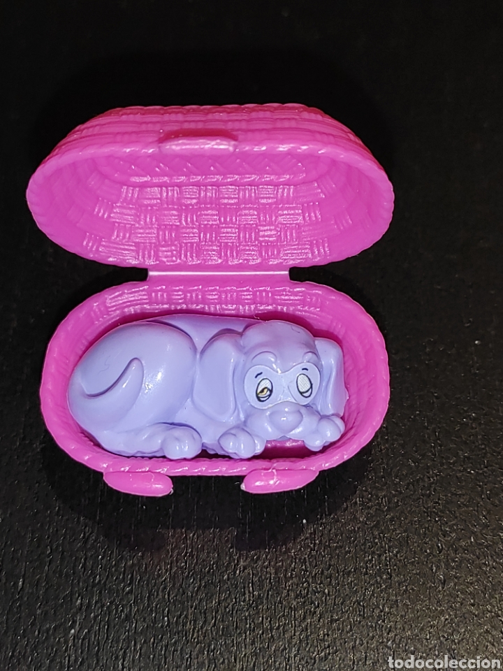 Figuras de Borracha e PVC: kINDER FERRERO 219B animales mascotas perro y gato en sus cestos 1994 - sin pegatinas en ojos
