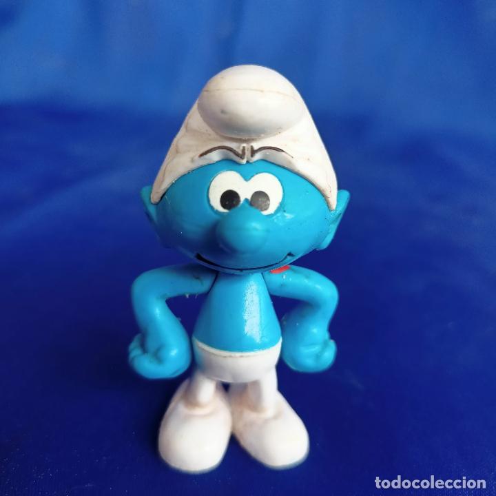 Figuras de Goma y PVC: Pitufo Smurf articulado. PEYO JAKKS CHINA 2009