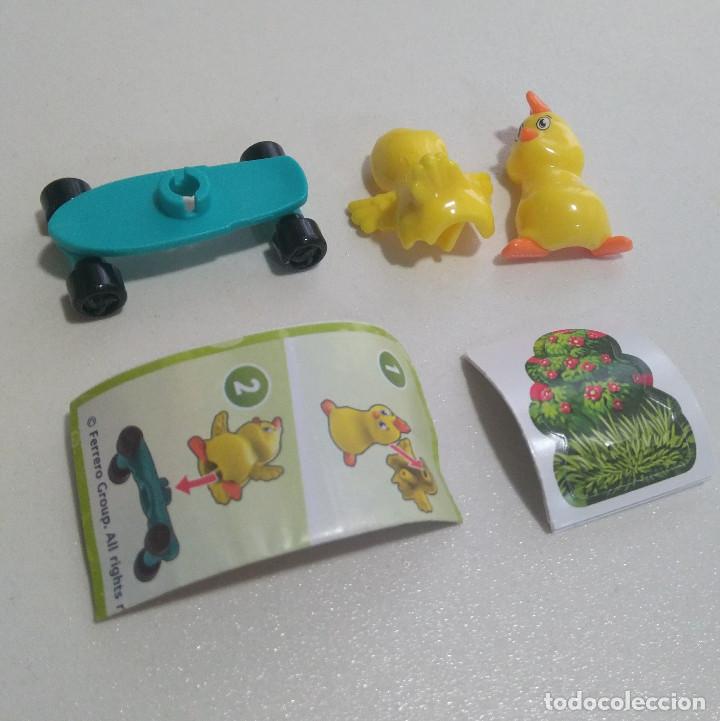 Figuras de Borracha e PVC: kinder pascua 2021 mu&ntilde;eco animal bosque completo bpz papel figurita vv animalito pollo 391 nuevo