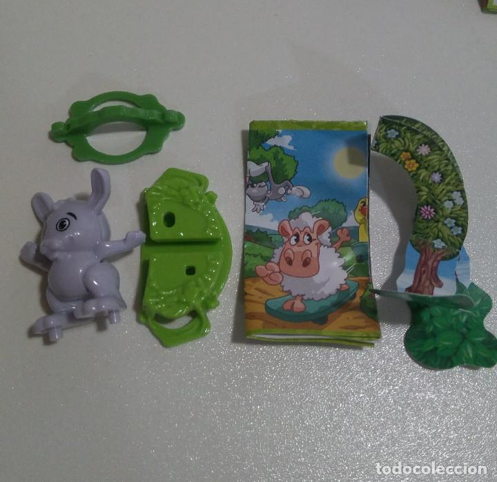 Figuras de Borracha e PVC: kinder pascua 2021 mu&ntilde;eco animal bosque completo bpz papel figurita vv animalito conejo liebre 393