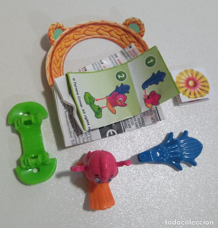 Figuras de Borracha e PVC: kinder pascua 2021 mu&ntilde;eco animal bosque completo bpz papel figurita vv animalito pajaro loro 390