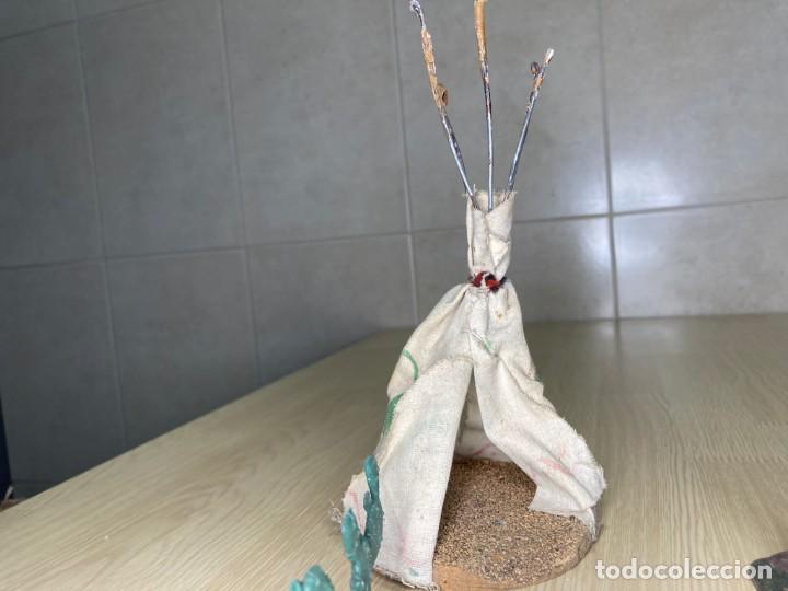 Figuras de goma y PVC: Lote de figuras indios - Foto 4
