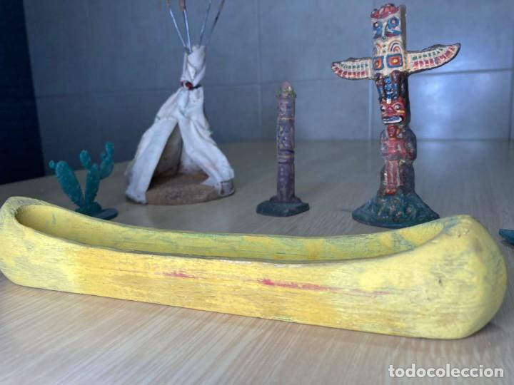Figuras de goma y PVC: Lote de figuras indios - Foto 5