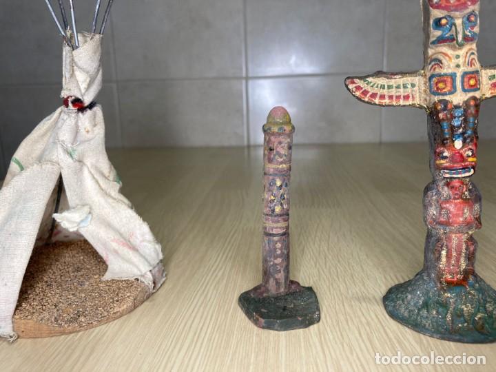 Figuras de goma y PVC: Lote de figuras indios - Foto 7