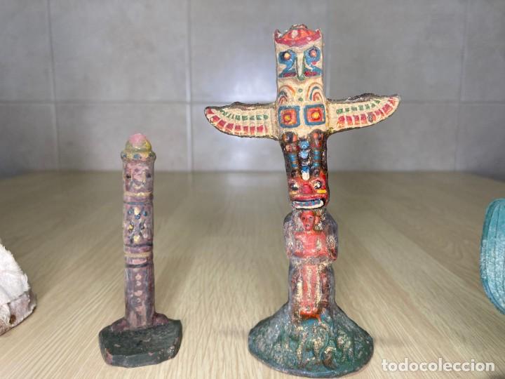 Figuras de goma y PVC: Lote de figuras indios - Foto 8