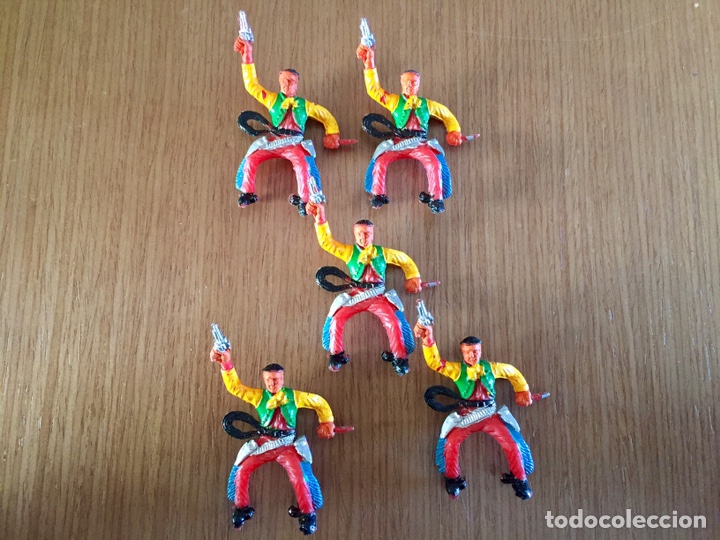 Figuras de goma y PVC: Lote de vaqueros. M. Sotorres. - Foto 4
