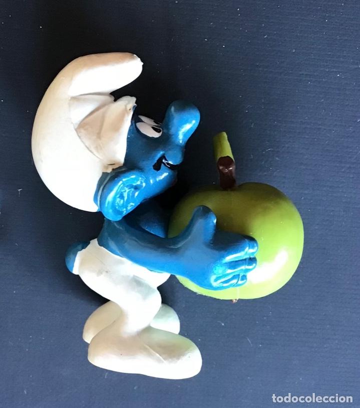 Figuras de goma y PVC: Pitufo manzana Schleich - Foto 2