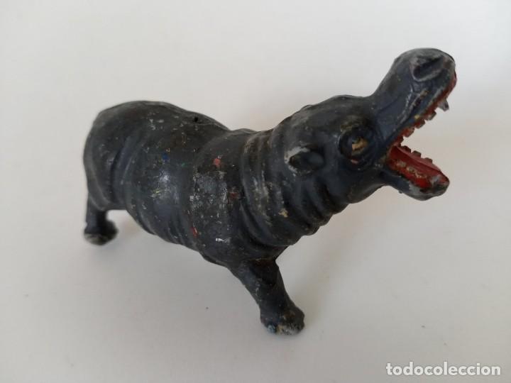 Figuras de Goma y PVC: Figura hipopótamo teixido goma babali - Foto 1 - 257534780