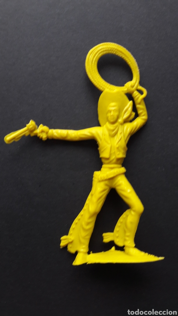 Figuras de Borracha e PVC: Figura vaquero. Pl&aacute;stico. Altura 9cm