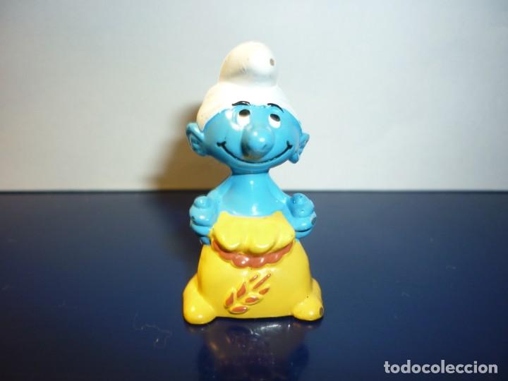 Figuras de goma Kinder: Figura Kinder - pitufo - Foto 1