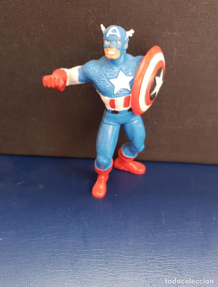 Figuras de goma y PVC: FIGURA DE CAPITAN AMERICA - Foto 1