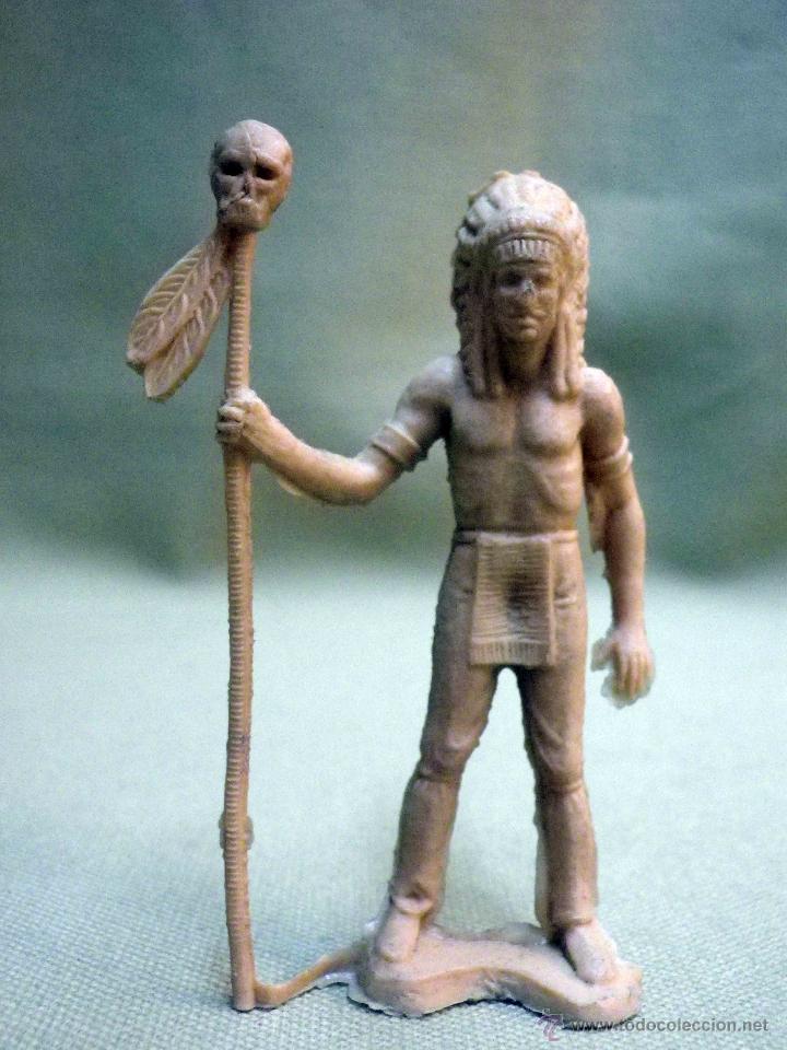 Figuras de goma y PVC: FIGURA DE PLASTICO, PIPERO, INDIO - Foto 1