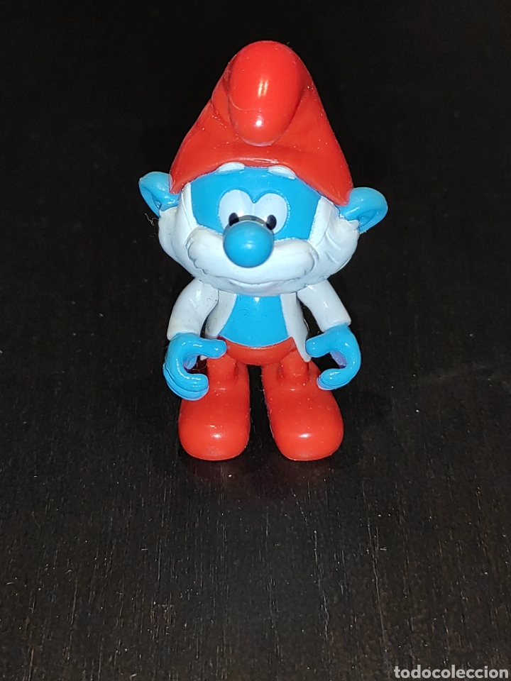 Figuras de Goma y PVC: Pitufo brazos m&oacute;viles 8 cm aprox.- deagostini peyo 2013