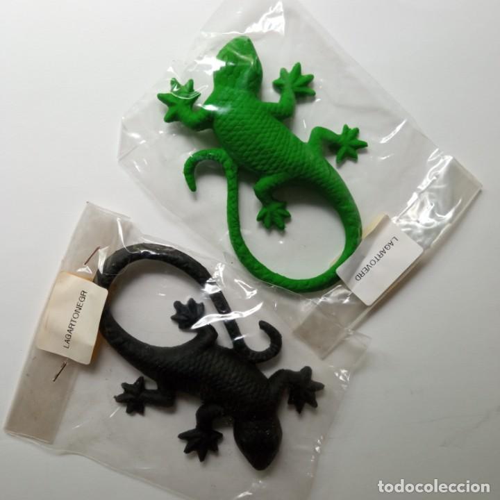 Figuras de goma y PVC: lagarto de latex - Foto 2
