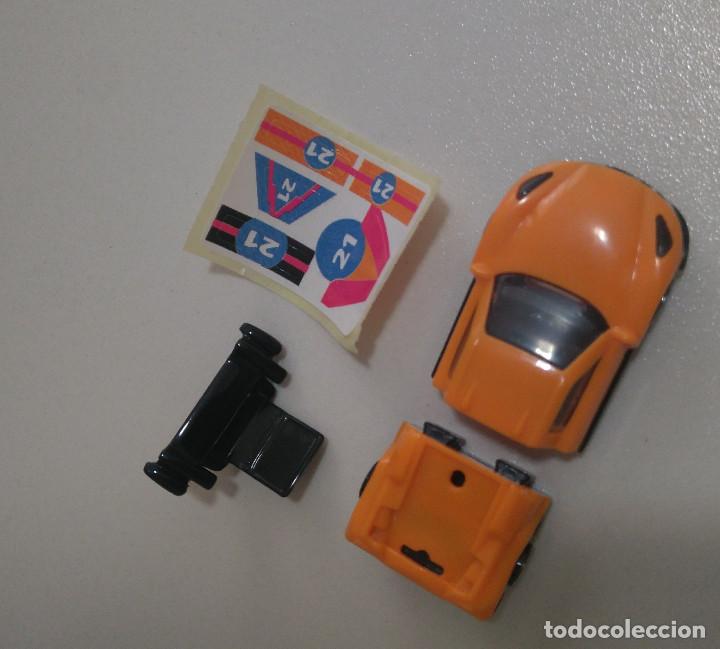 Kinder Figures: kinder coche montable k03 naranja car sticker pegatina miniatura
