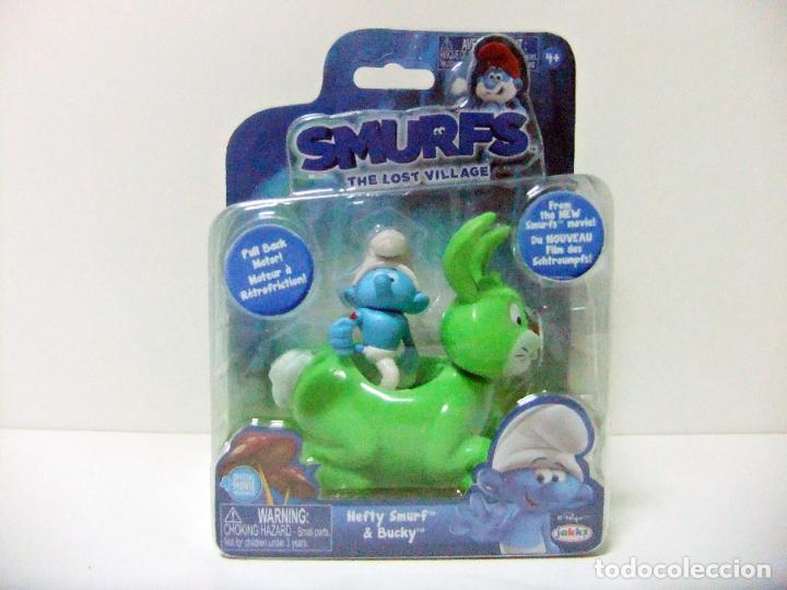 hefty smurf & bucky smurfs the lost village jak - Comprar Otras Figuras
