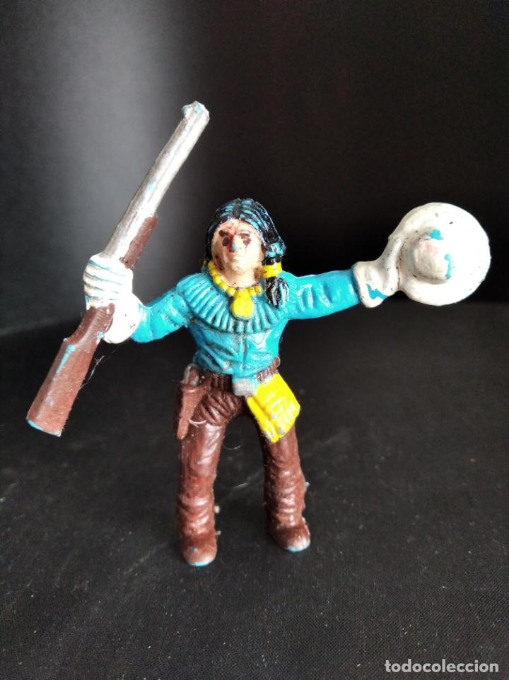 Figuras de goma y PVC: INDIO - FIGURA PVC VAQUEROS COMANSI - Foto 1