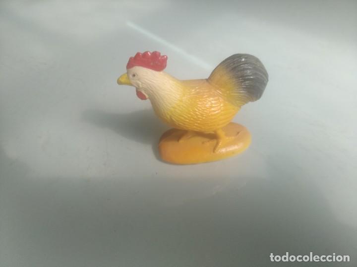 Figure di Gomma e PVC: Gallo gallina animal belen miniatura PVC goma pl&aacute;stico 2 cm