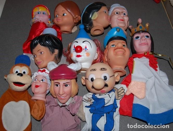 Figuras de Goma y PVC: LOTE DE 12 MARIONETAS DE MANO A&Ntilde;OS 70/80-02