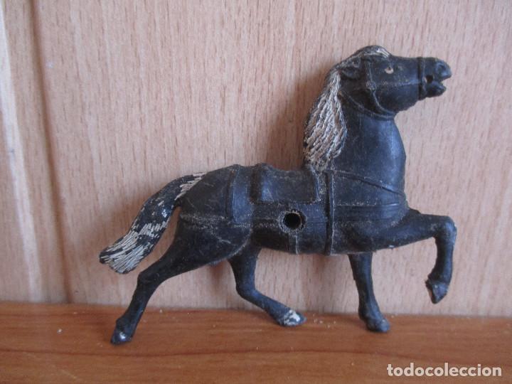 Figuras de Borracha e PVC: FIGURA ANTIGUA CABALLO PARA TIRO DE CARRETA ( PECH , JECSAN , REAMSA , COMANSI , ETC)