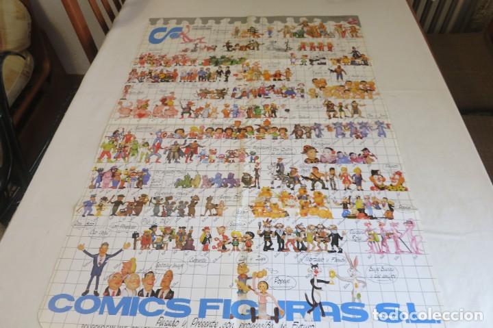 Figuras de goma y PVC: poster publicitario de Comics Spain - Foto 2