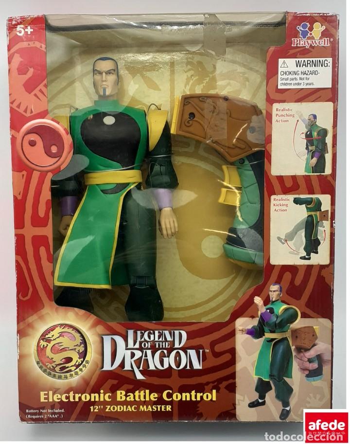 Figure di Gomma e PVC: FIGURA DE LEGEND OF THE DRAGON ZODIAC MASTER EN SU CAJA ORIGINAL DEL 2004