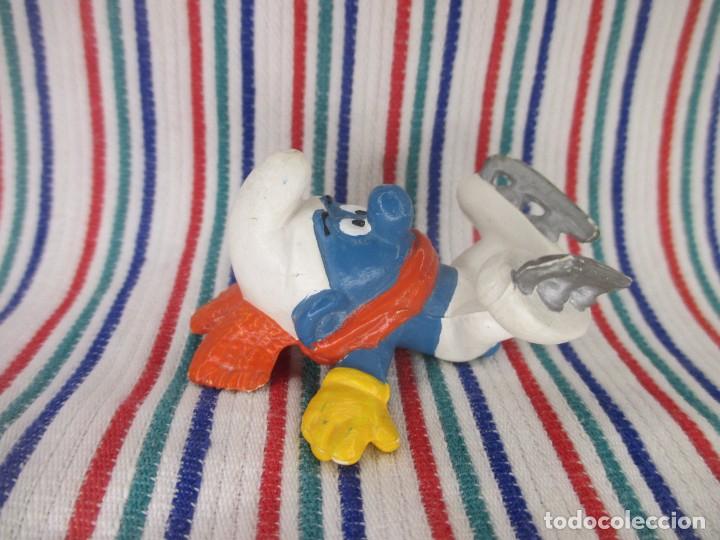 Figuras de goma y PVC: PITUFO CON PATINES, PEYO - Foto 3