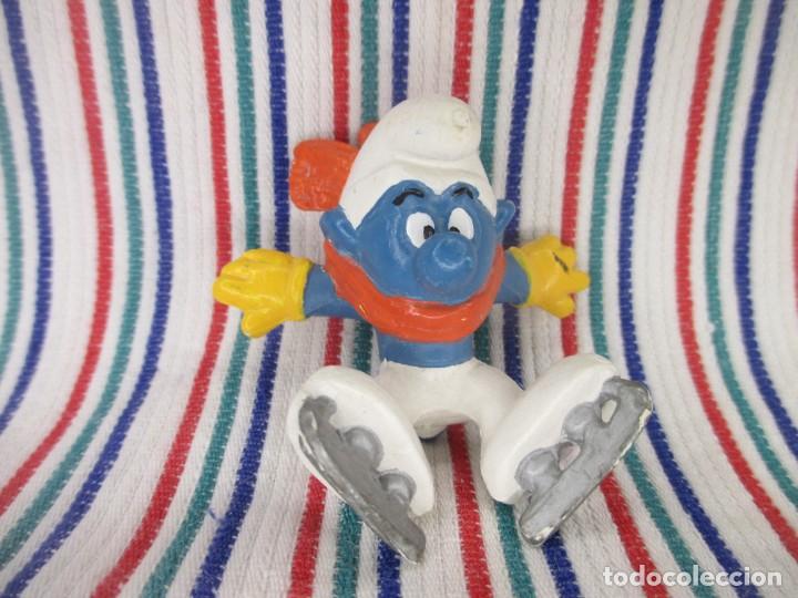 Figuras de goma y PVC: PITUFO CON PATINES, PEYO - Foto 1