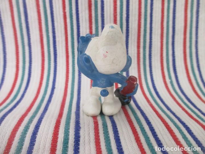 Figuras de goma y PVC: PITUFO CON MARTILLO, SIN MARCA - Foto 4