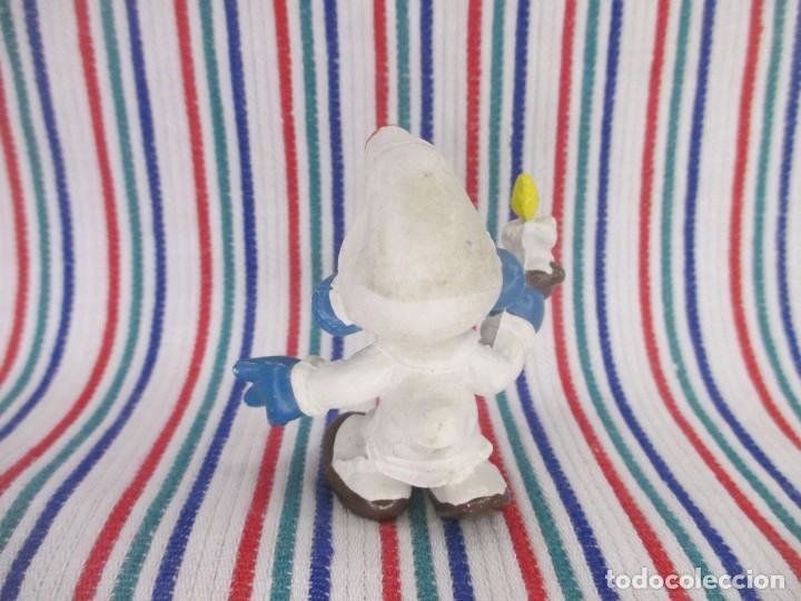 Figuras de goma y PVC: PITUFO DORMILON CON VELA, GERMANY - Foto 4