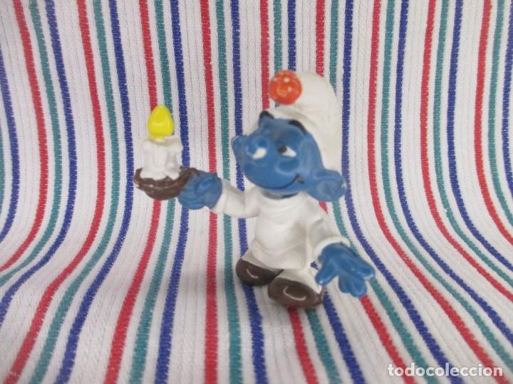 Figuras de goma y PVC: PITUFO DORMILON CON VELA, GERMANY - Foto 6