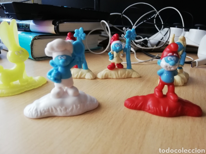 Figuras de goma y PVC: LOTE PITUFOS DE MCDONALDS 2017 - Foto 4