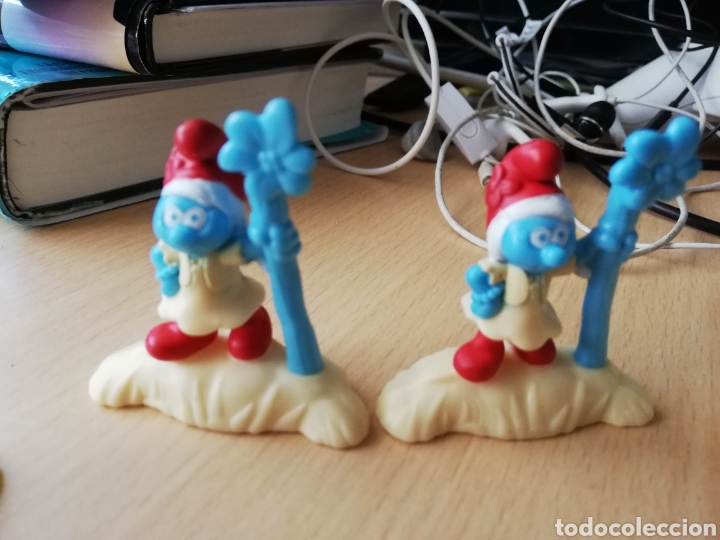 Figuras de goma y PVC: LOTE PITUFOS DE MCDONALDS 2017 - Foto 6