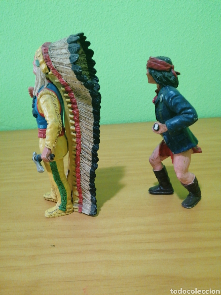 Figuras de goma y PVC: Wild west comansi. JERONIMO Y NUBE ROJA - Foto 2