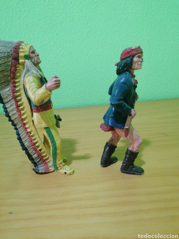 Figuras de goma y PVC: Wild west comansi. JERONIMO Y NUBE ROJA - Foto 4