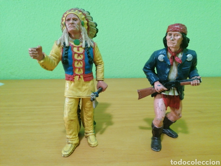 Figuras de goma y PVC: Wild west comansi. JERONIMO Y NUBE ROJA - Foto 1