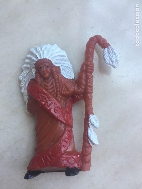 Figuras de goma y PVC: Jefe Indio Comansi - Foto 1